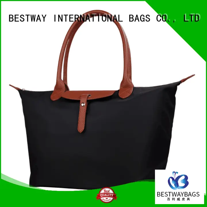 Bestway leather nylon handbags supplier for bech 1