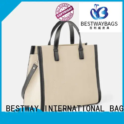Bestway easy match canvas handbags factory for vacation 1