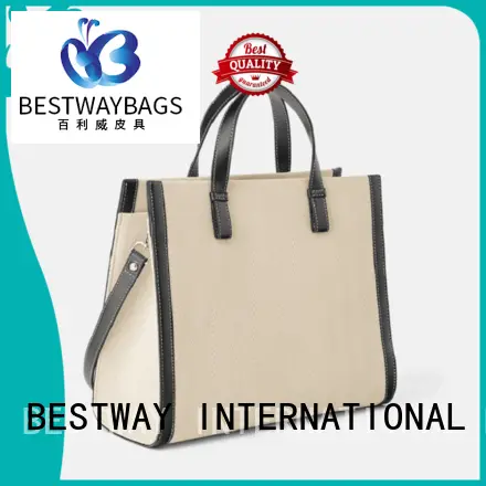 Bestway shoulder canvas tote shopper bag factory for vacation 1