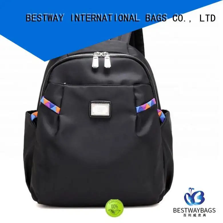 durable nylon tote with leather handles nylon personalized for swimming 1