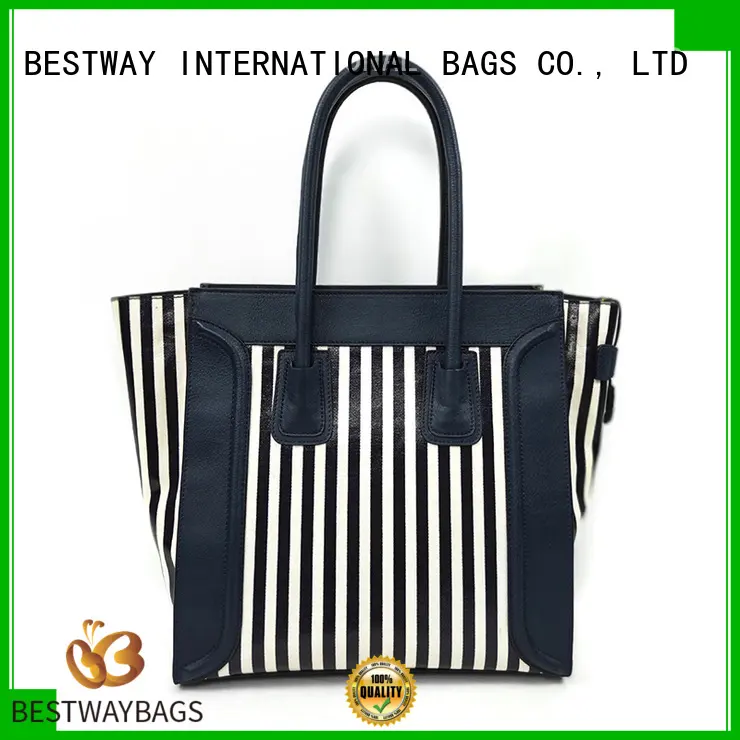 Bestway standard striped canvas tote bag online for vacation 1