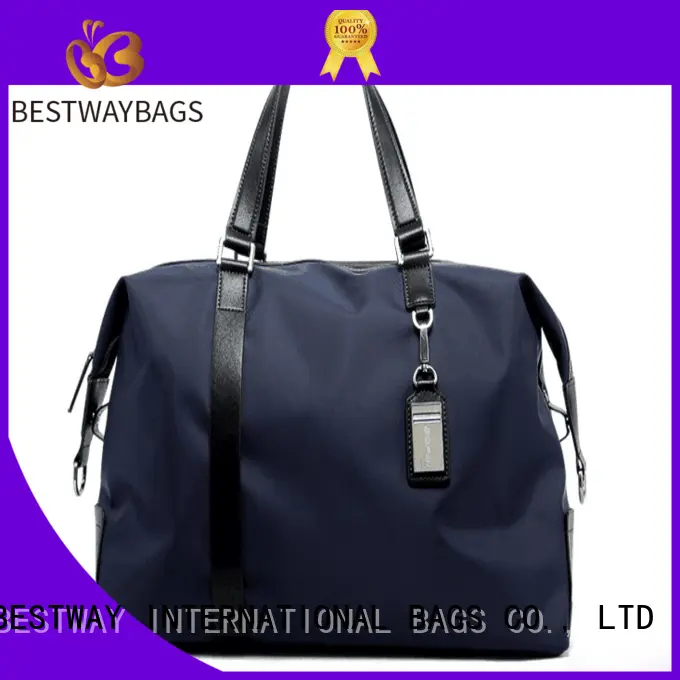 Bestway handbags nylon tote with leather handles on sale for sport 1