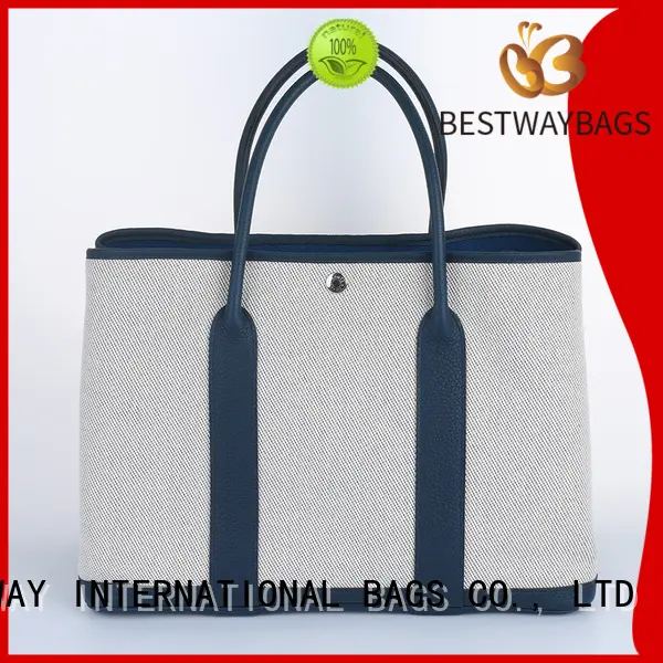 Bestway standard striped canvas tote bag factory for holiday 1