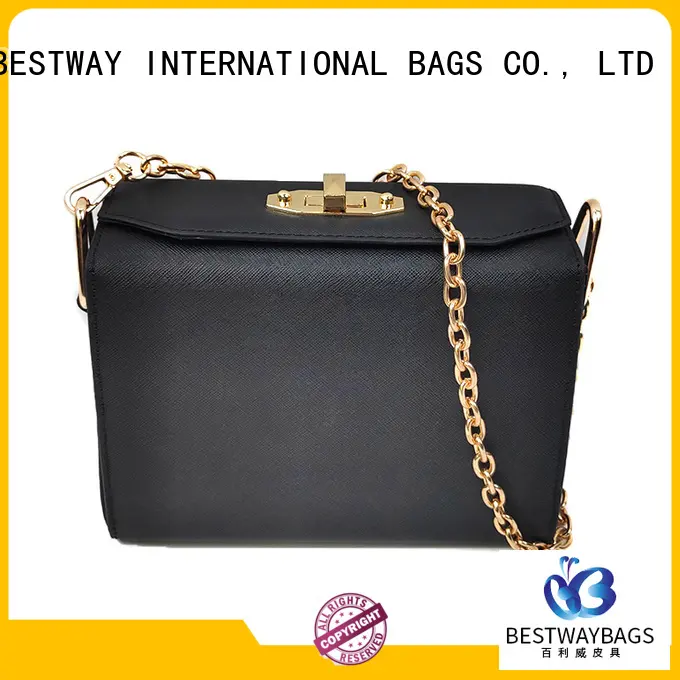 Bestway generous polyurethane vegan leather supplier for lady 1