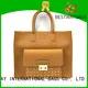 Bestway elegant taupe leather bag online for lady 1