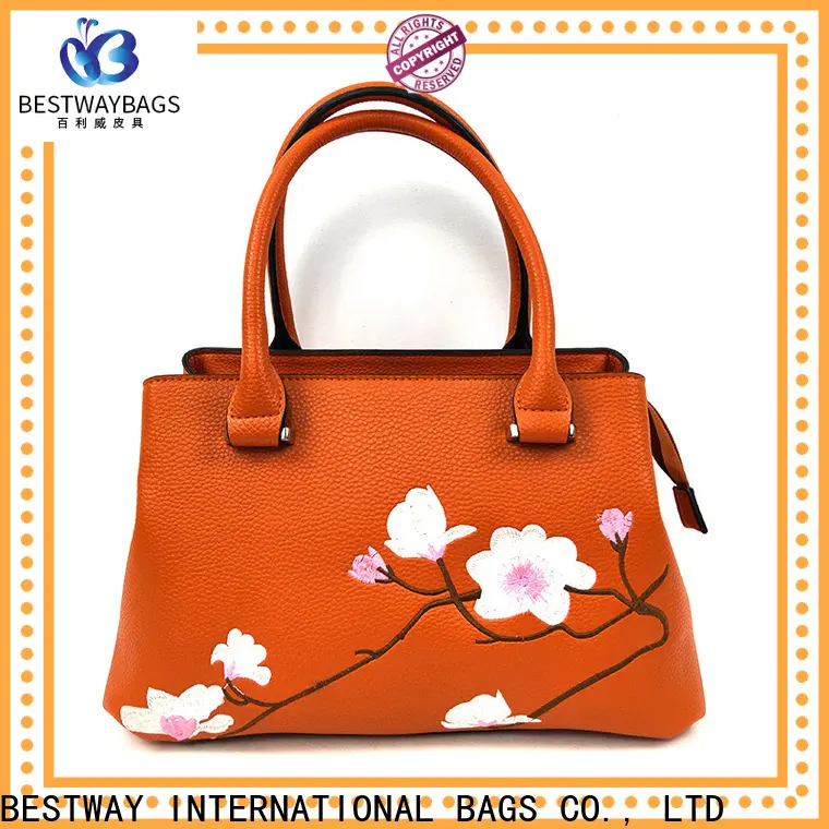 Latest leather bag material nylon supplier for girl 1