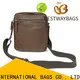 Latest black leather bag sale chain company for school 1