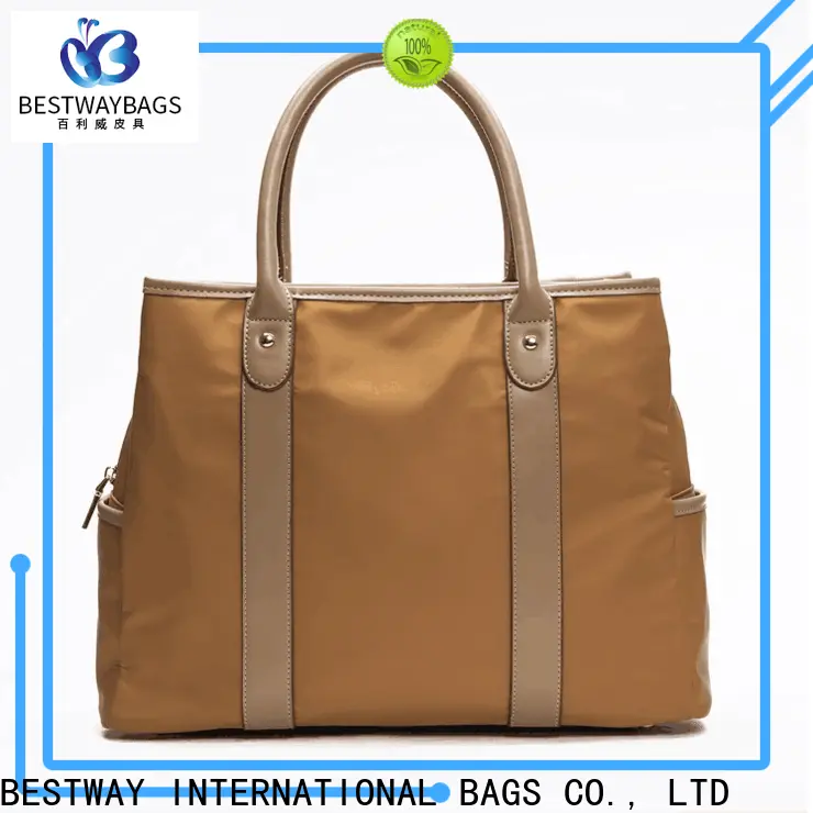 light nylon tote bag with shoulder strap small personalized for bech 1