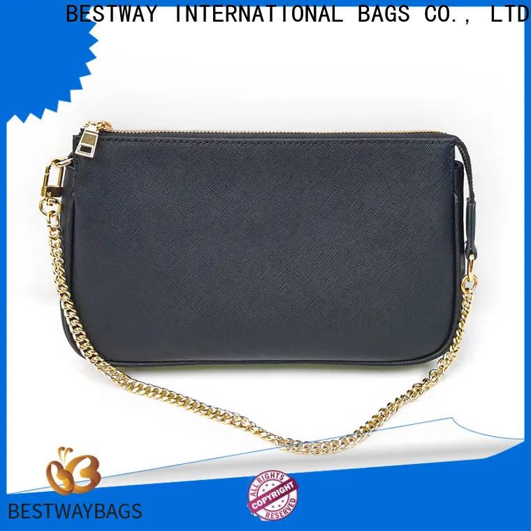 Bestway Custom black leather bag womens personalized for date 1