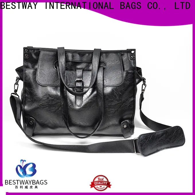 Bestway New leather bag logo company for girl 1