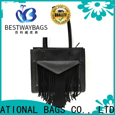 popular womens black leather handbags tote manufacturers for work 1