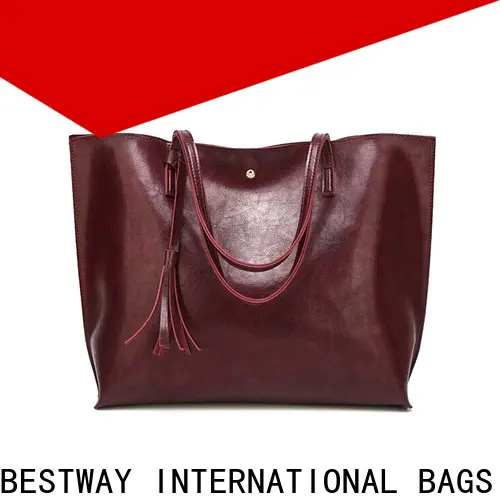 Top pu leather vs genuine leather shoulder for business for lady 1
