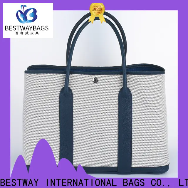 Bestway Top canvas tote with leather handles for business for relax 1