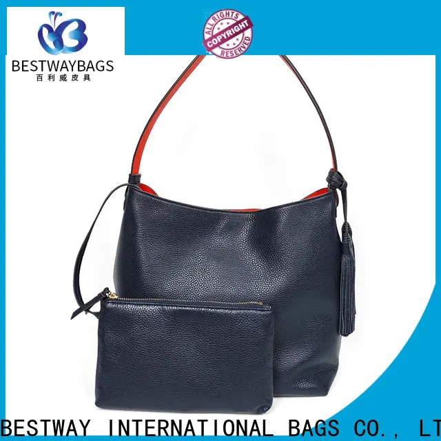 Bestway popular cheap leather handbags factory for school 1