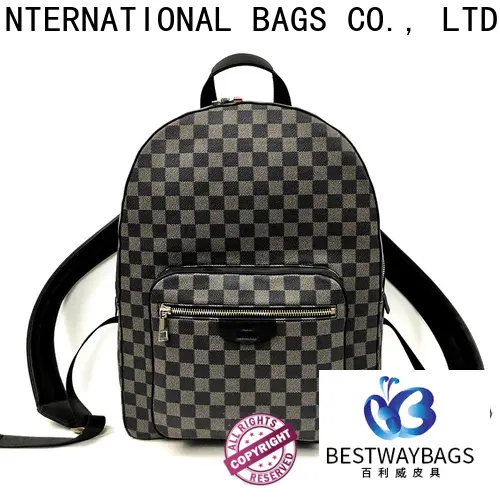 Bestway fashion leather backpack purse Suppliers for work 1