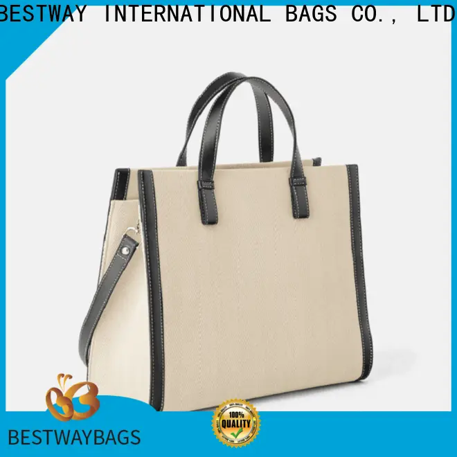 Bestway special canvas leather handbag manufacturers for relax 1