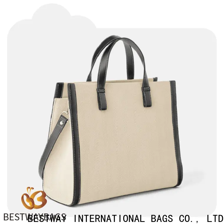 Bestway printed canvas leather bag factory for relax 1