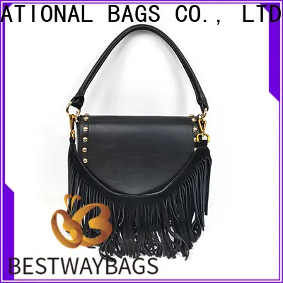 Bestway designer black leather bags online Supply for daily life 1