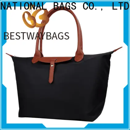 Bestway capacious white nylon tote supplier for bech 1