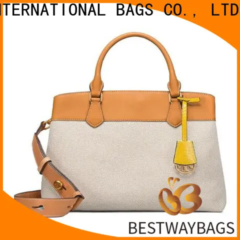 Bestway Wholesale canvas leather bag factory for vacation 1
