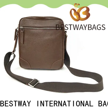Bestway Top real leather handbags sale factory for work 1