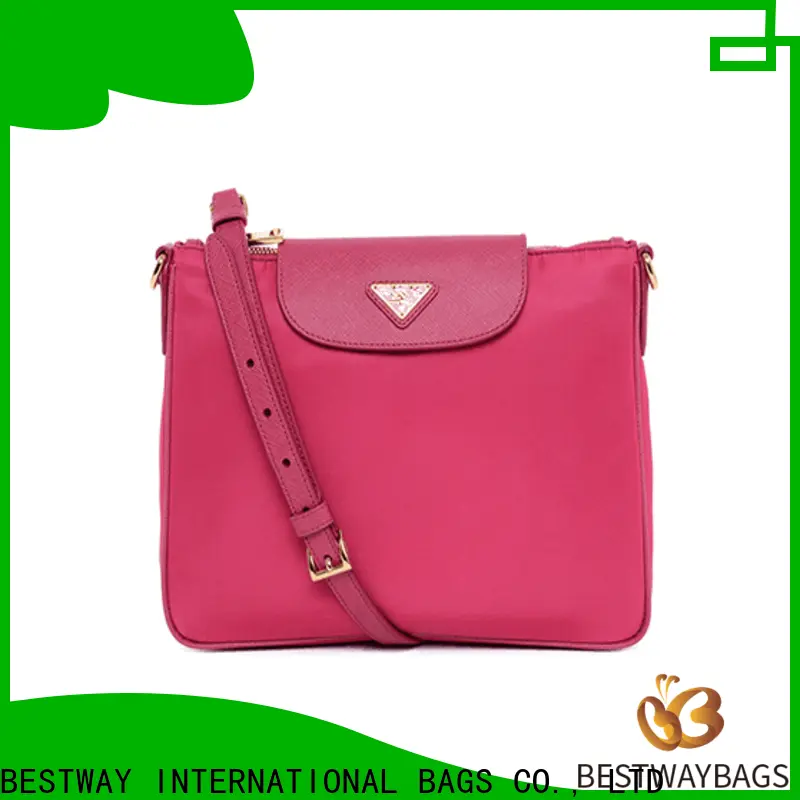 Bestway sport nylon purse with leather straps wildly for gym 1