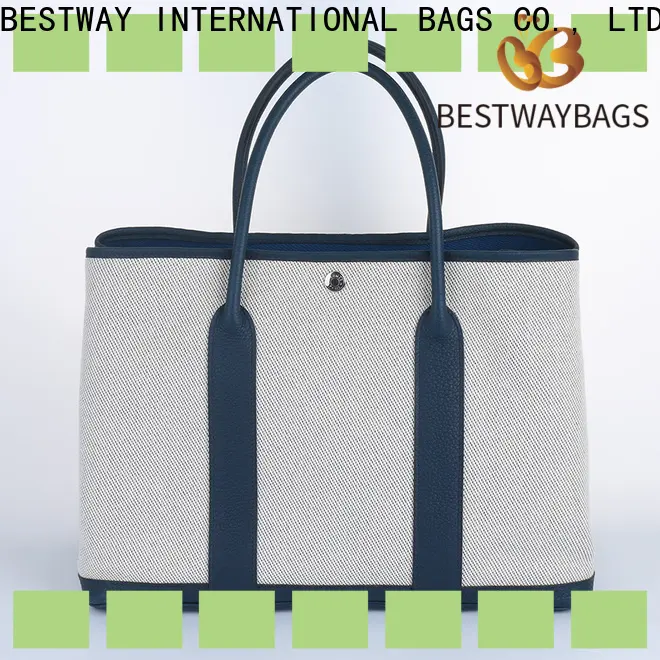 Bestway blank navy blue canvas tote bags online for vacation 1