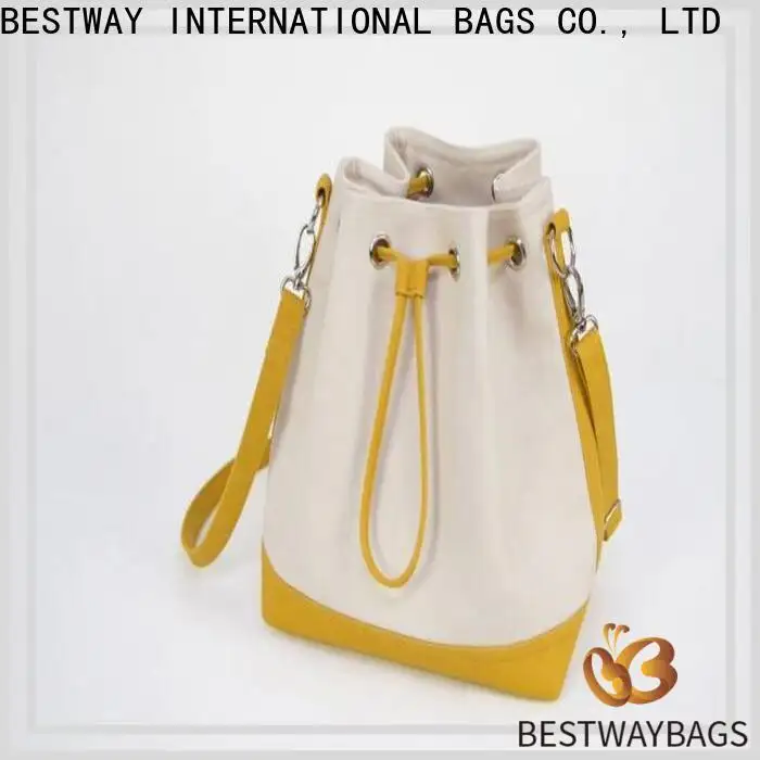 Bestway leather canvas leather handbag factory for vacation 1