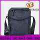 Bestway fashion black nylon bag with leather straps manufacturers for bech 1