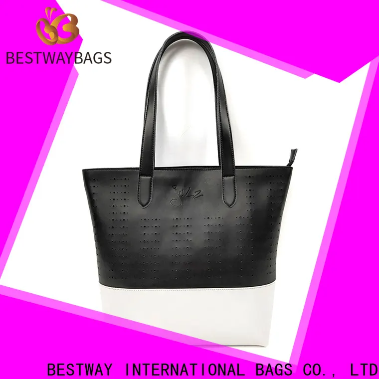 Latest pu leather shoulder bag blue for business for ladies 1