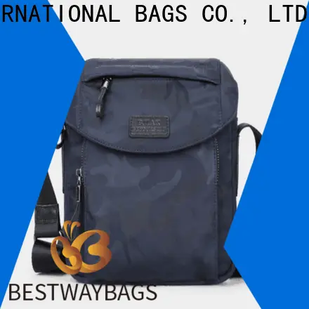 Bestway small nylon and leather crossbody bag Suppliers for sport 1