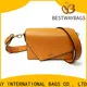 Bestway Latest pu leather vs real leather Supply for lady 1
