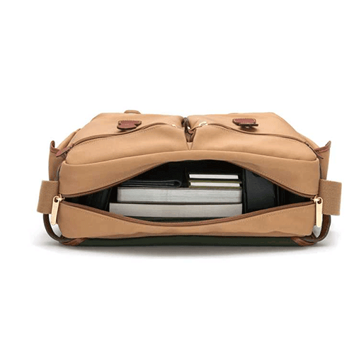 Custom OEM Mini Canvas Bag Messenger Shoulder Leather Bag 9