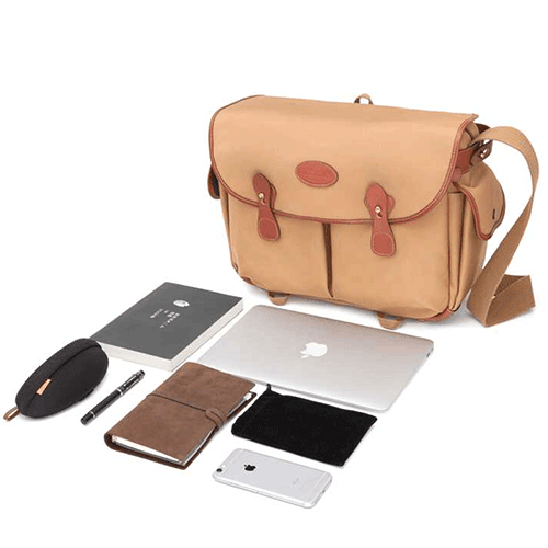 Custom OEM Mini Canvas Bag Messenger Shoulder Leather Bag 8