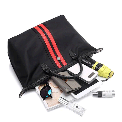 Nylon Material Foldable Womens Shoulder Gym Bag Shopping Shoulder Bag 7