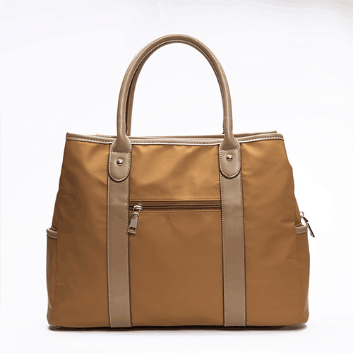 Fashion Elegant Shop Nylon Bag With Leather Handle, Work Handbags and Purses For Women 6