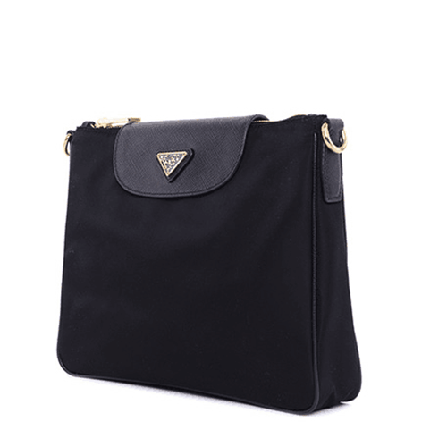 Wholesale Nylon Cross Body Shop Shoulder Bag With Leather Strap And Cover 5