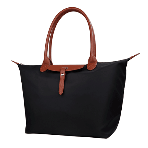 Oxford Nylon Large Tote Bag With Leather Handle Beach Bag Printed Logo 5