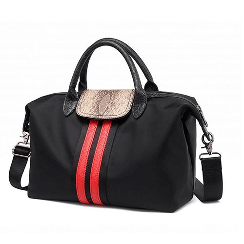Nylon Material Foldable Womens Shoulder Gym Bag Shopping Shoulder Bag 5