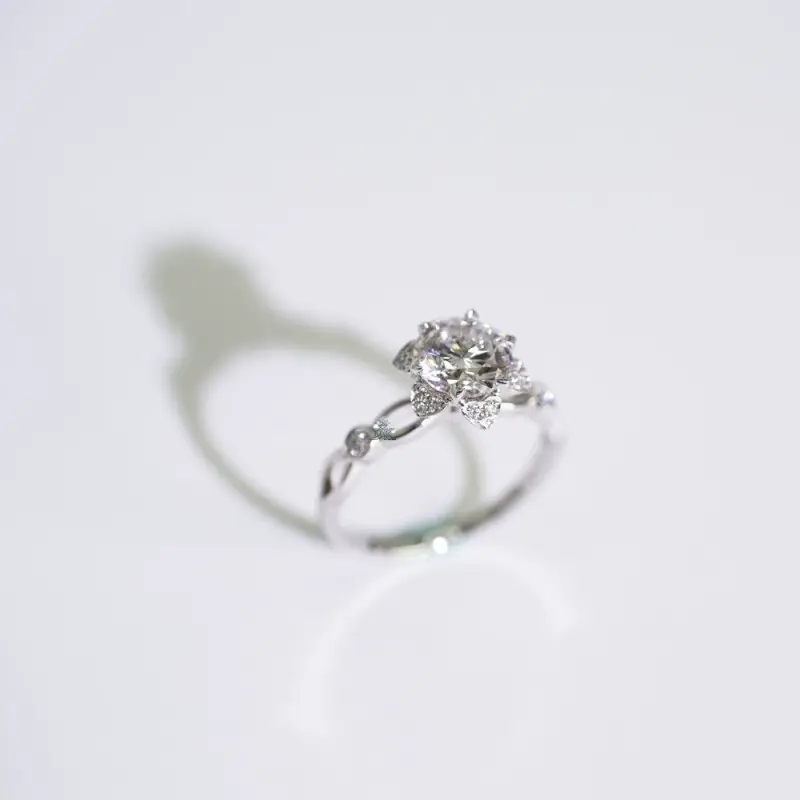 Oval Lab Grown Engagement Ring by DKL Jewelry 2
