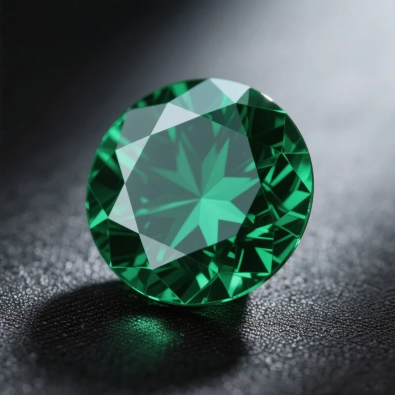 2CT Green Round Brilliant Cut Lab Grown Diamond | VVS/VS Clarity 1