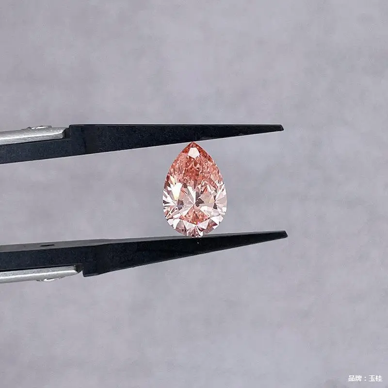 2CT Pink Pear Cut Lab Grown Diamond | VVS/VS Clarity 1