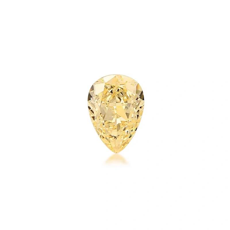 2CT Yellow Pear Cut Lab Grown Diamond | VVS/VS Clarity 1