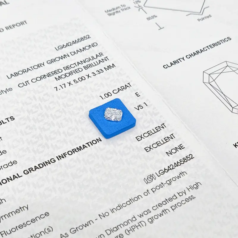 Lab Grown Diamond Radiant Cut Lab Diamond Factory 6