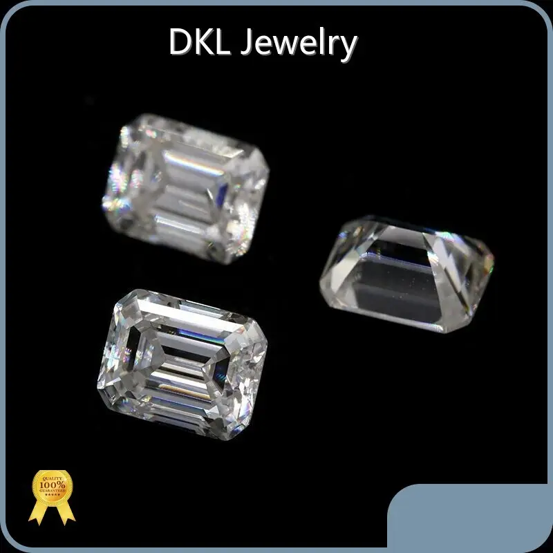 DKL Jewelry Lab Created Emerald Cut Diamond Suppliers 1