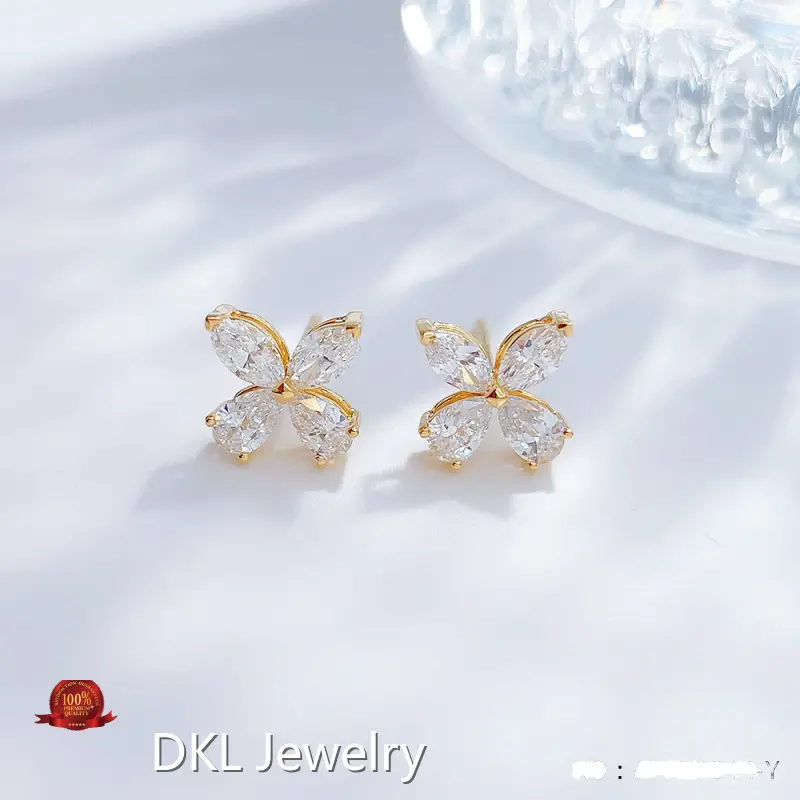 DKL Jewelry Diamond Gemstone Earrings Factory 1