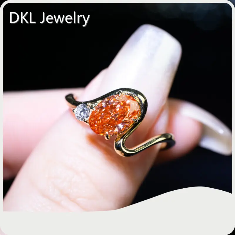 DKL Jewelry Lab Grown Oval Diamond Ring Factory 1