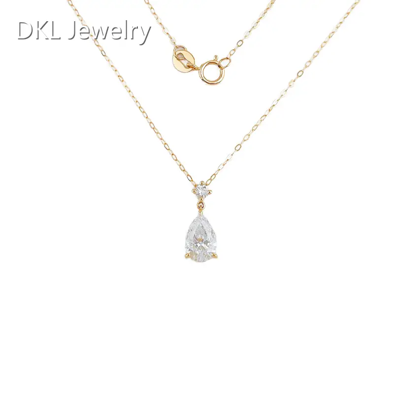Lab Grown Diamond Heart Necklace by DKL Jewelry 1