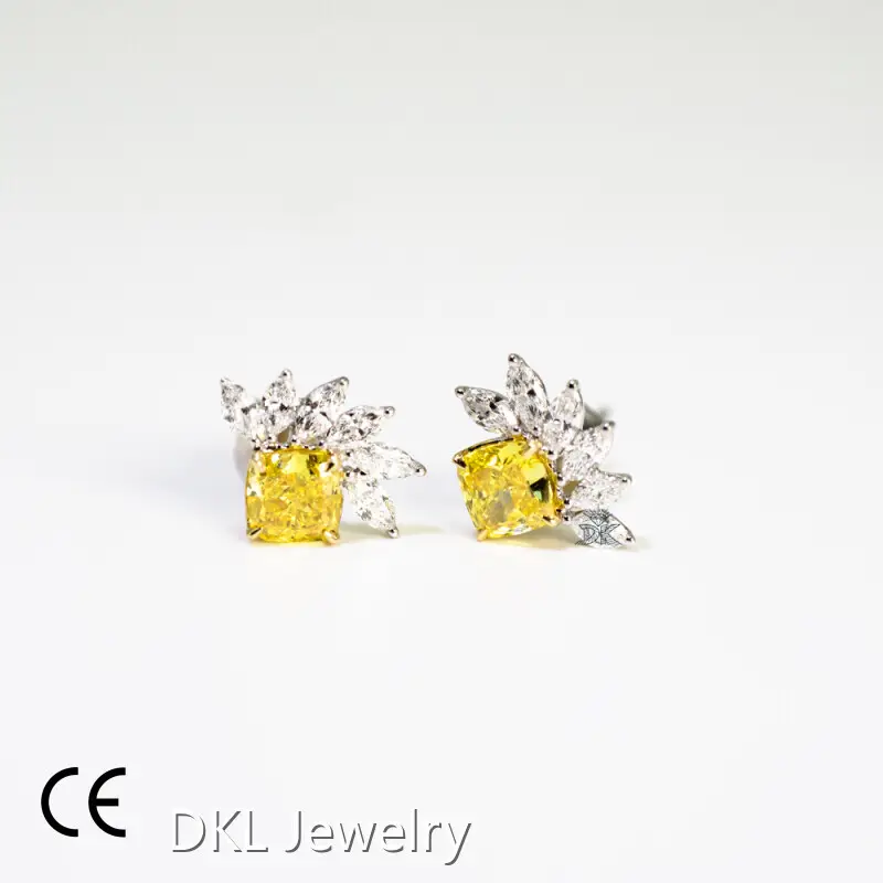 DKL Jewelry Lab Grown Gemstone Earrings Factory 1