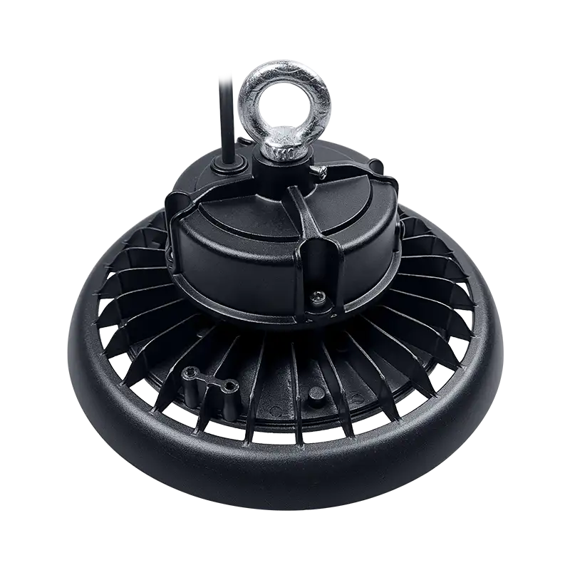 KML-UFOHF 100W, proveedor de iluminación LED de gran altura para plantas industriales, almacenes y otras aplicaciones de iluminación interior. 1
